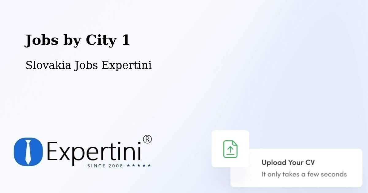 City Jobs in Slovakia - Expertini